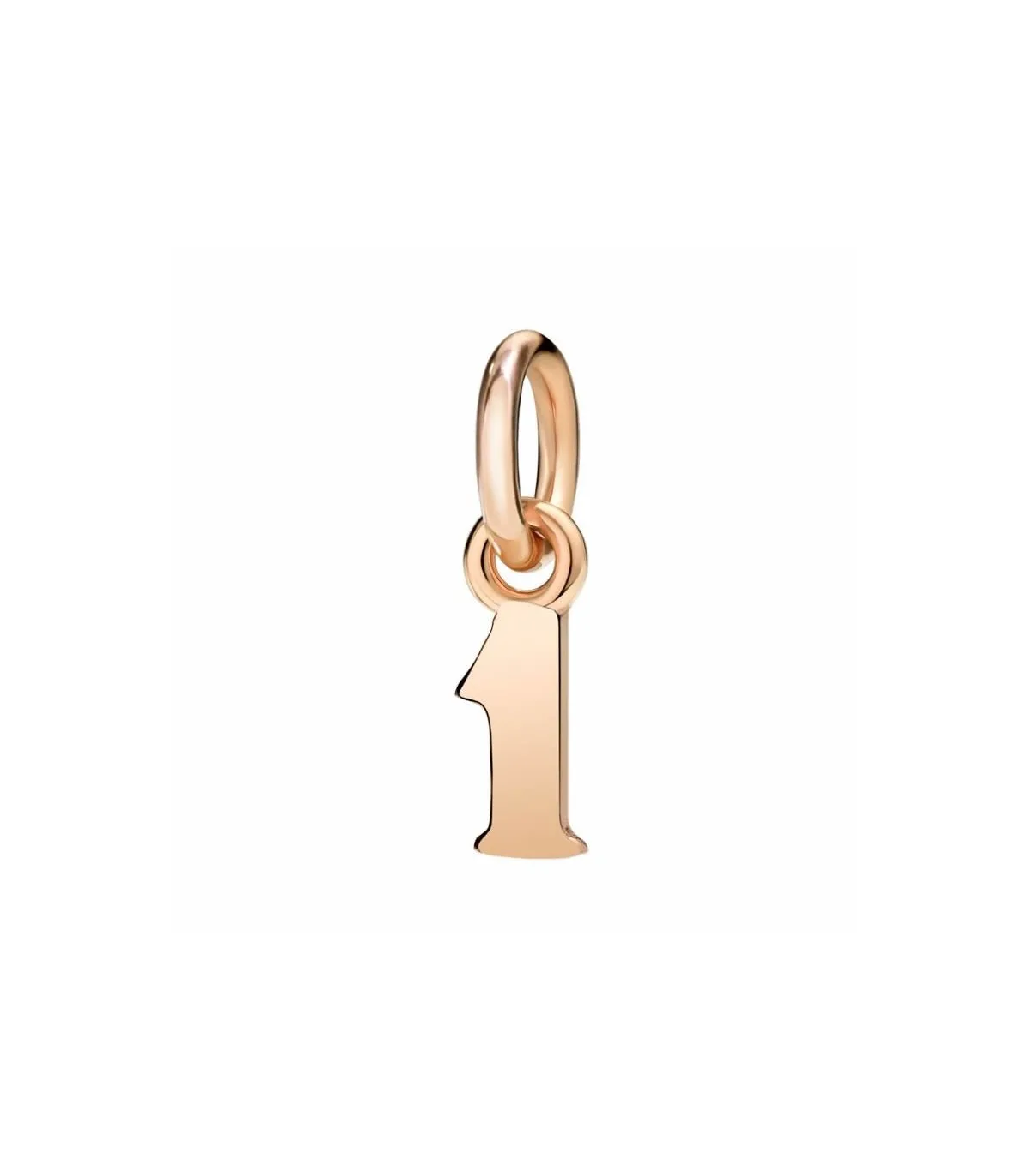 Ciondolo Dodo Numero 1 Oro Rosa 9Kt